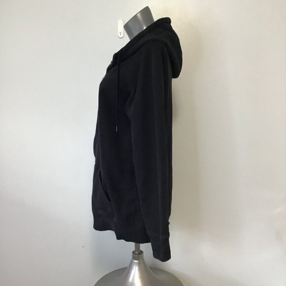 TNA Full Zip Boyfriend Hooded Jacket Black Size XL - Picture 7 of 14